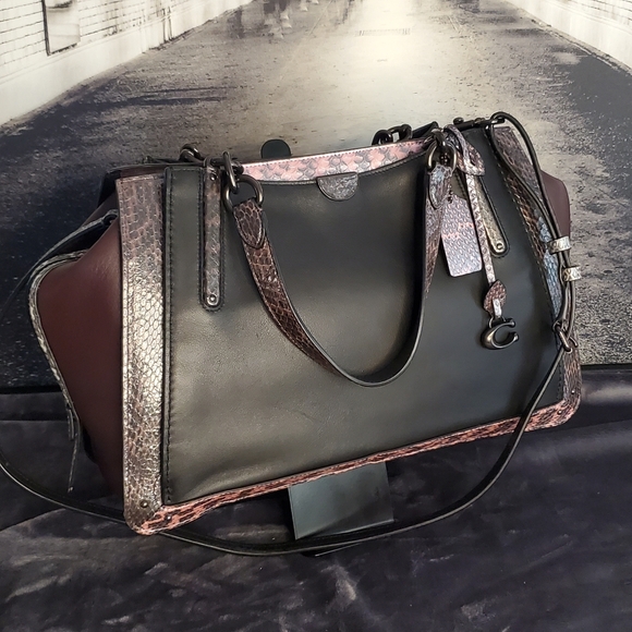 Coach Dreamer 36 in Colorblock With Snakeskin Detail - Picture 3 of 16